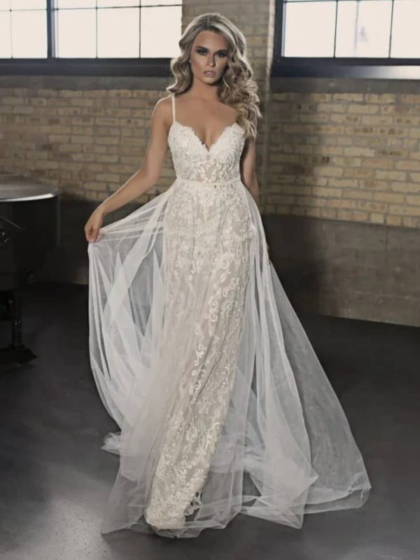 Blush Wedding Dress by Naama Navipur