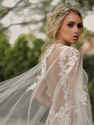 Femenine Wedding Dress by Naama Navipur
