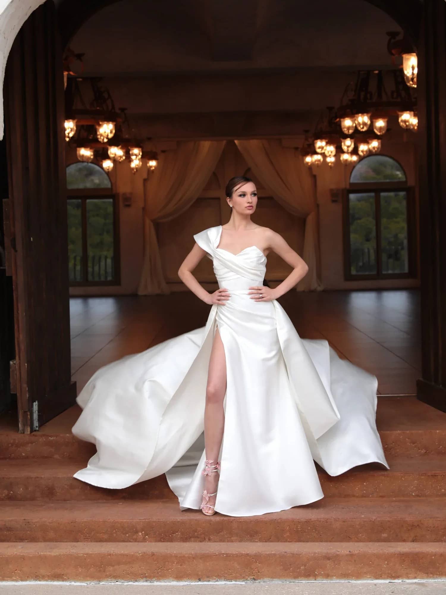 Couture over skirt Wedding Dress by Naama Navipur