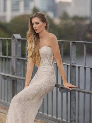 lavender Wedding Dress by Naama Navipur