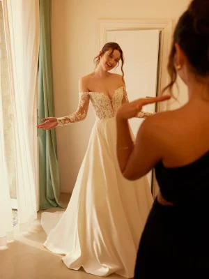 Justin Alexander Bella A Line 0 Bridal gown shopping San Diego