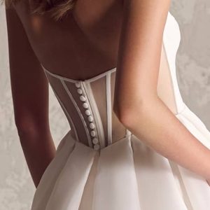 Maggie Sottero Nisha A Line Wedding Dress Closure