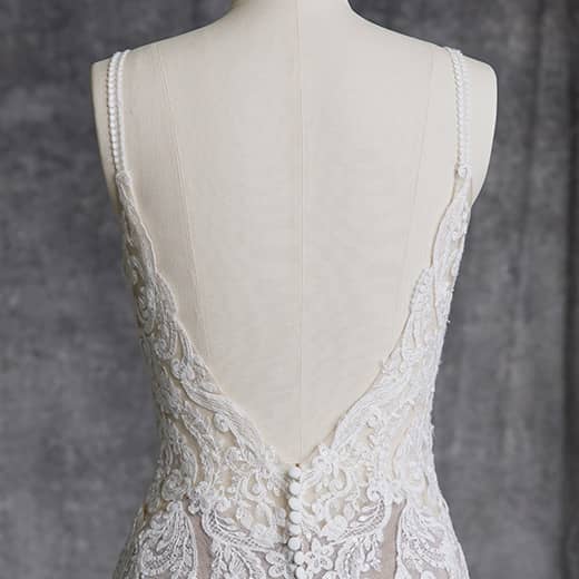 Sottero and Midgley Newport Sheath Wedding Dress BackBodice