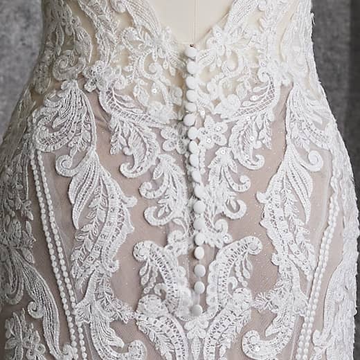 Sottero and Midgley Newport Sheath Wedding Dress Closure