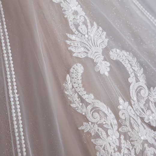 Sottero and Midgley Newport Sheath Wedding Dress Fabric