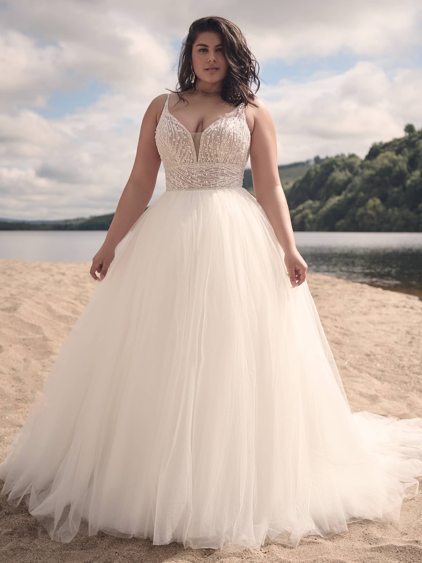 Sottero and Midgley Royce Ballgown Luxury wedding gowns San Diego Curve