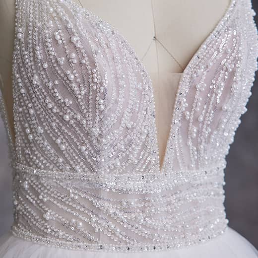Sottero and Midgley Royce Ballgown Wedding Dress FrontBodice