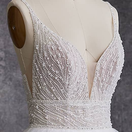 Sottero and Midgley Royce Ballgown Wedding Dress Neckline