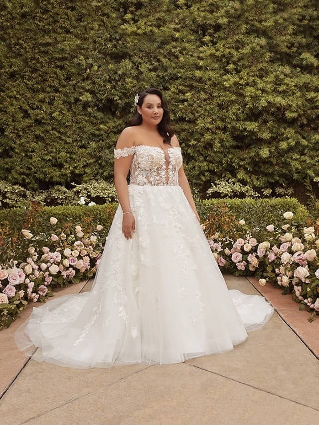 Casablanca Eliana A Line Designer wedding dresses San Diego