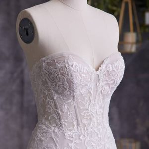Maggie Sottero Danielle Mermaid Wedding Dress FrontBodice