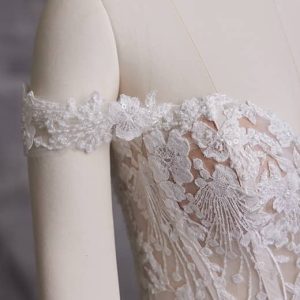Maggie Sottero Harlem Lane Sheath Wedding Dress Sleeve