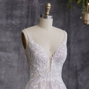 Maggie Sottero Keisha A Line Wedding Dress FrontBodice