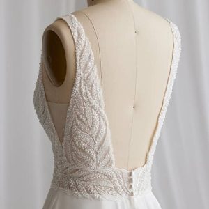 Maggie Sottero Maurelle A Line Wedding Dress BackBodice