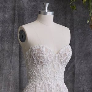 Maggie Sottero Oriana A Line Wedding Dress FrontBodice