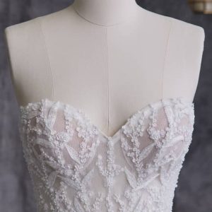 Maggie Sottero Oriana A Line Wedding Dress Neckline