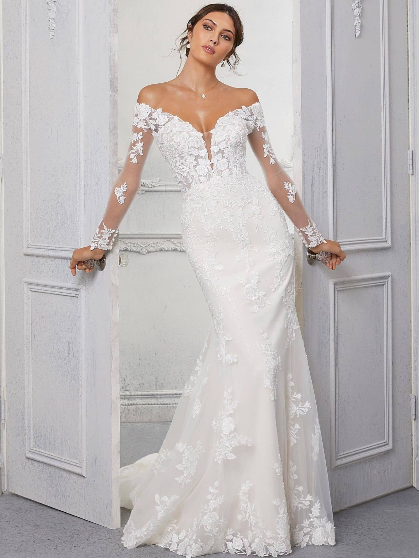 Morilee Cindy fit and flare wedding dress