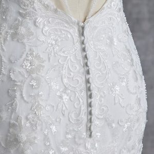 Rebecca Ingram Beatrice Fit and Flare Wedding Dress Closure