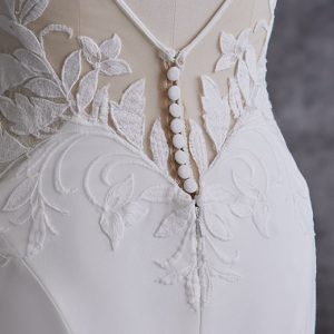 Rebecca Ingram Dionne Sheath Bridal Gown Closure min