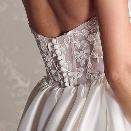 Rebecca Ingram Twyla Fit and Flare Wedding Dress 24RS197A01 fp07 Closure