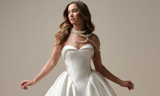 wedding dress waistline