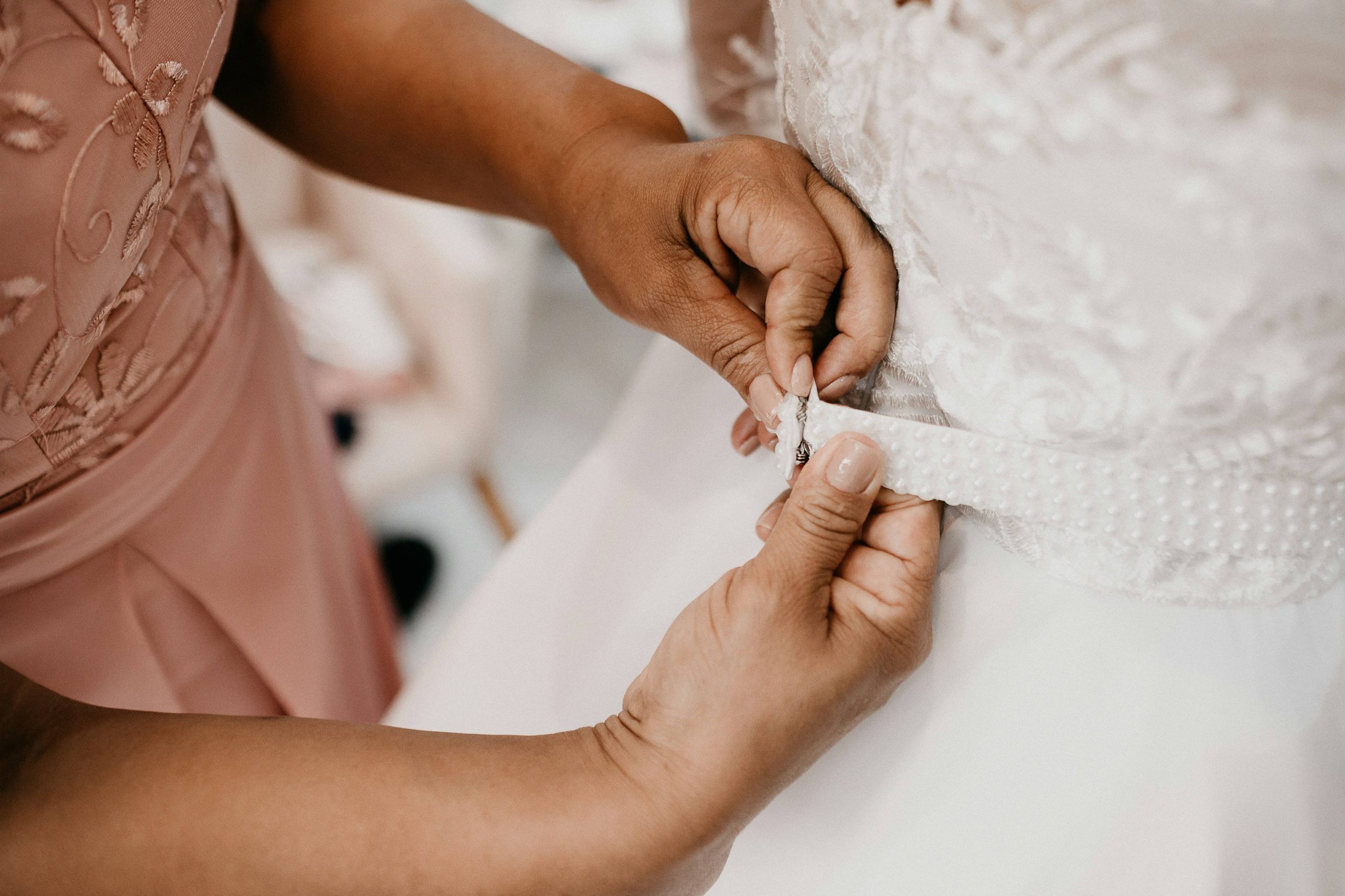 wedding dress fitting