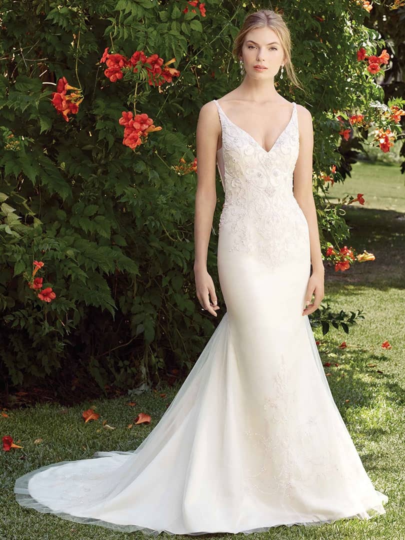 Casablanca Buttercup Fit and Flare Wedding Dress