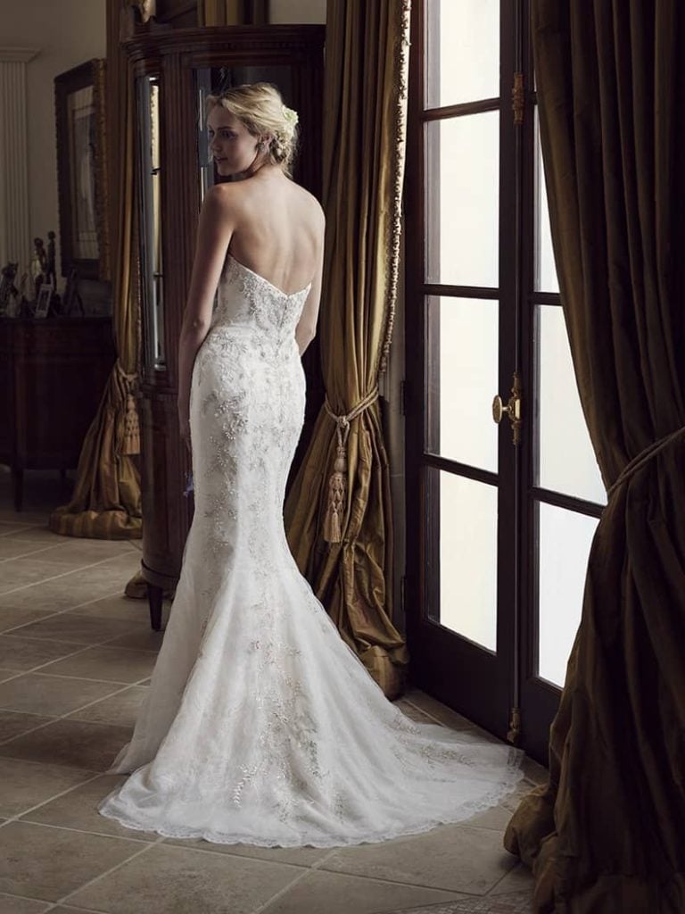 Casablanca Carnation Fit n Flare Ethereal wedding dresses for outdoor weddings