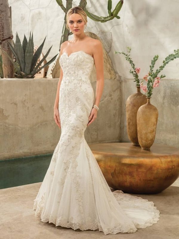 Casablanca Dakota Mermaid Luxury wedding gowns San Diego