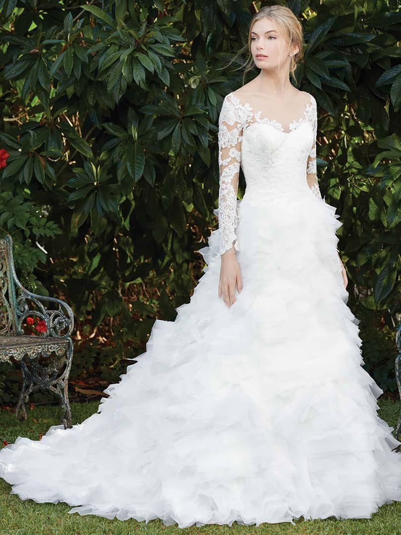 Casablanca Fuchsia Ballgown Wedding Dress