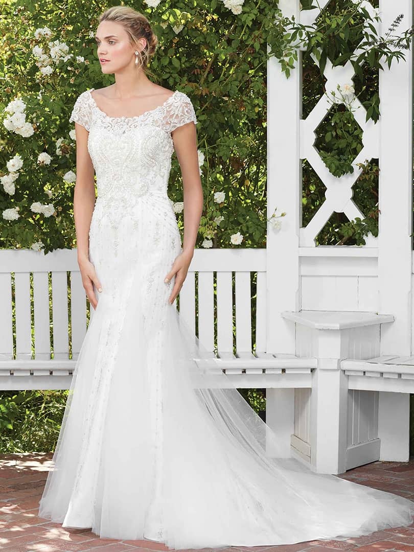 Casablanca Gloriosa Fit and Flare Wedding Dress