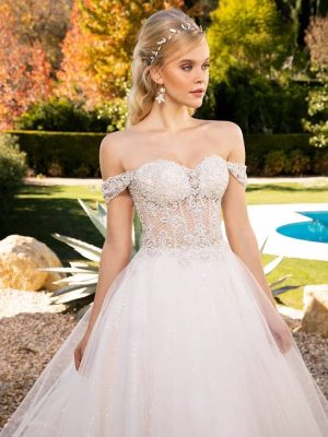 Casablanca Rosalie Ballgown Classic wedding dresses with long trains