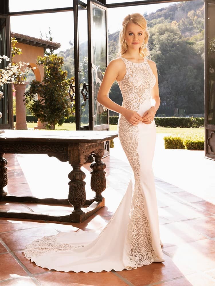 Casablanca Shoshanna Fit and Flare Wedding Dress
