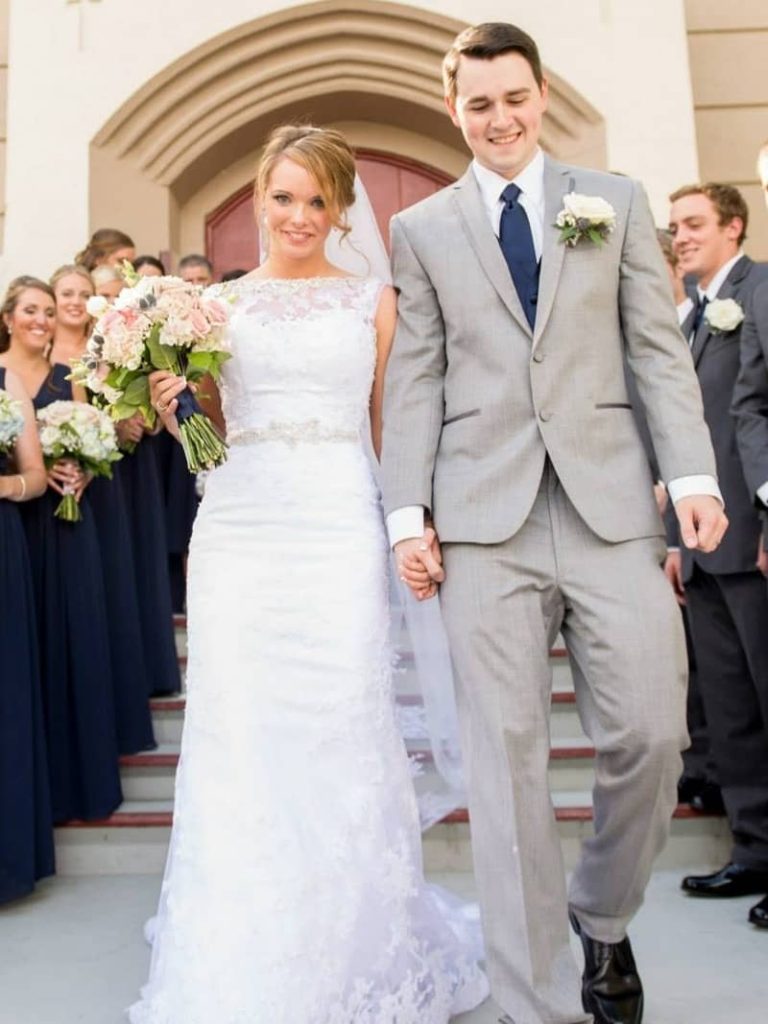 Casablanca Style 2146 Trumpet Romantic lace wedding dresses
