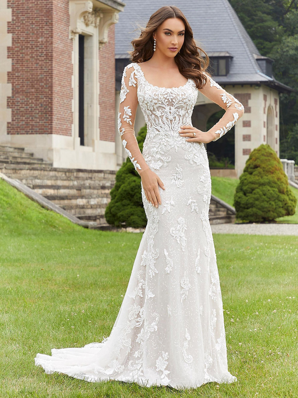 Darlene Fit and Flare Wedding Dress by Morilee 01