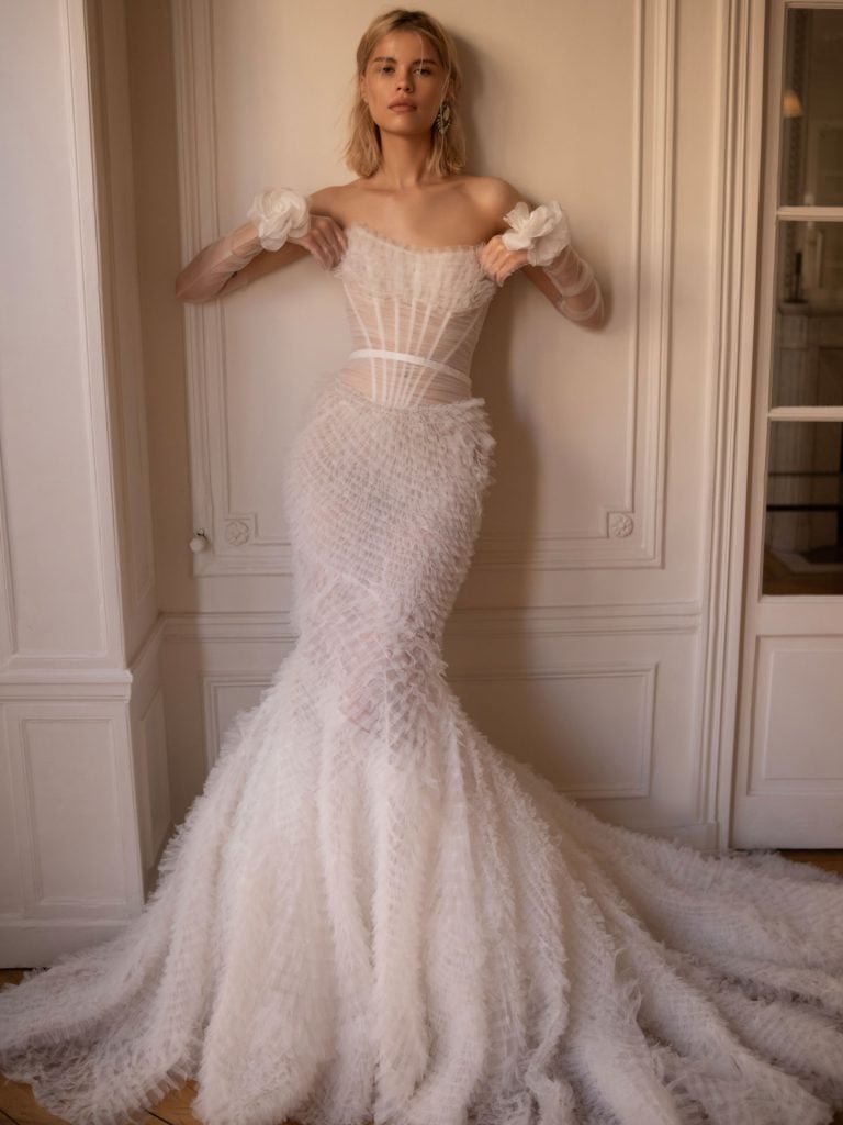 Pierre Mermaid Wedding Dress by Shiran Abergel 01