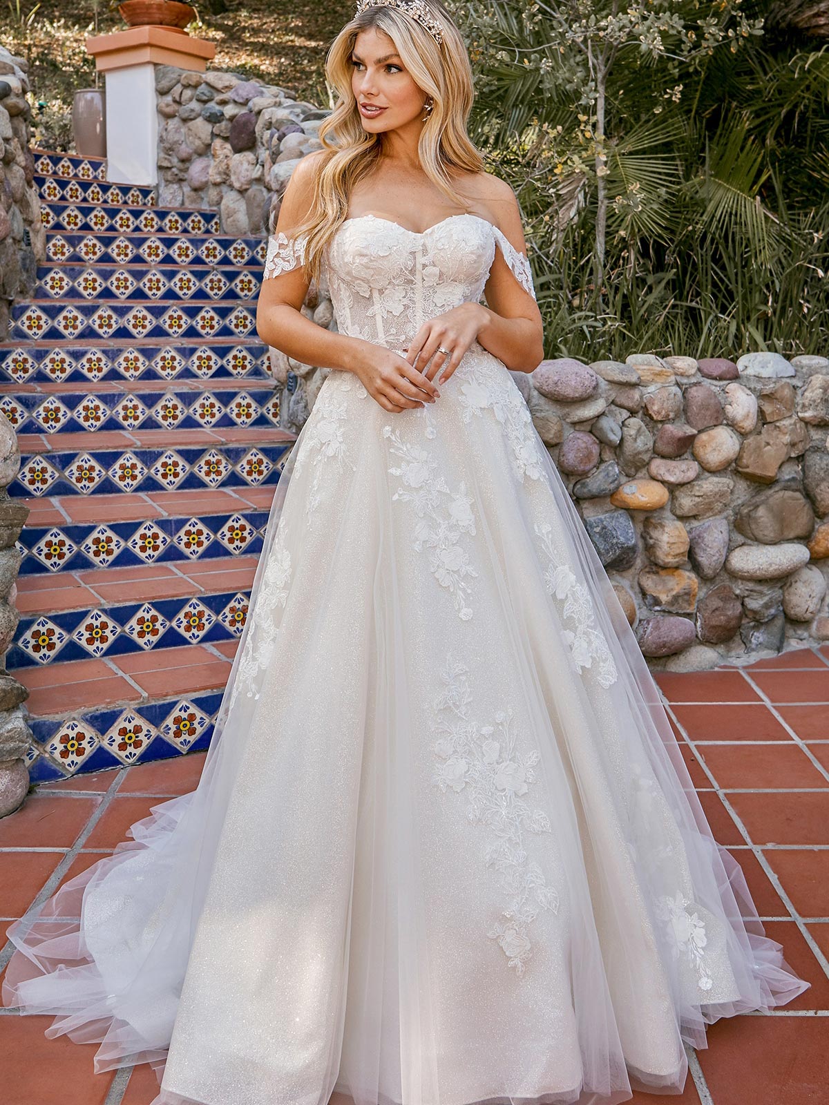 Stevie A Line Wedding Dress by Beloved 01