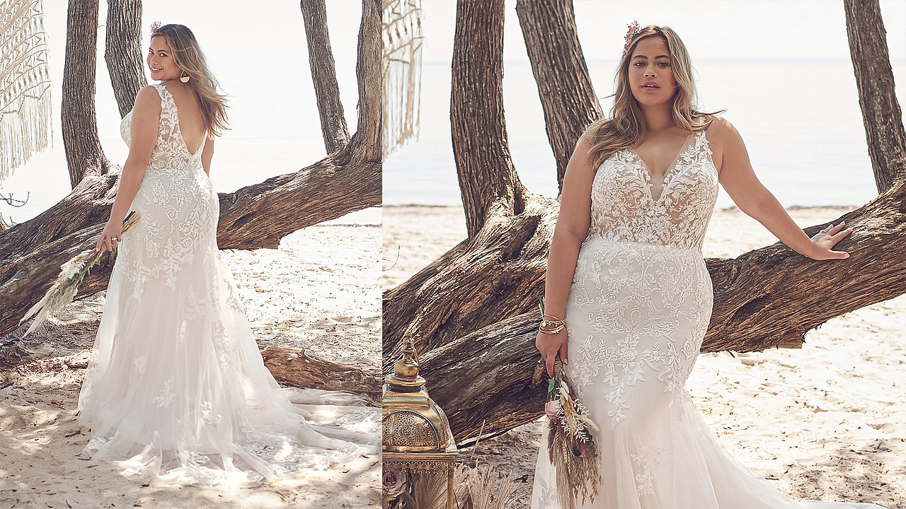 Plus size wedding dress