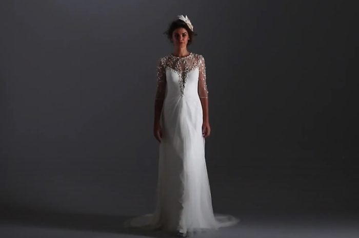 Sheath wedding dress