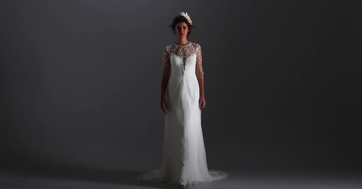 Sheath wedding dress