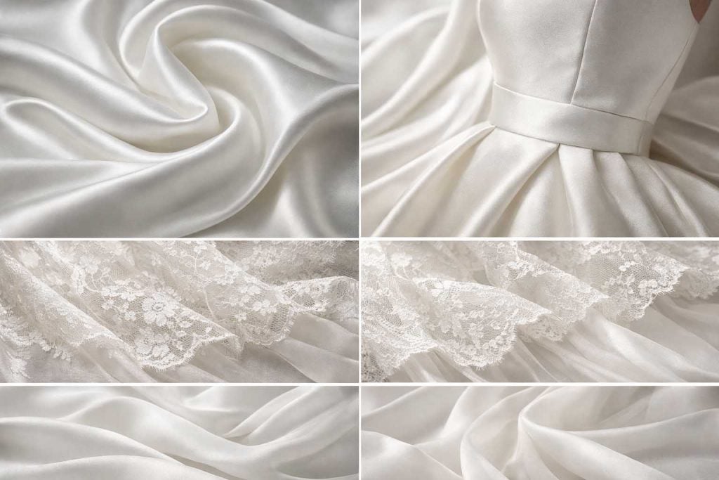 wedding dress fabrics trends