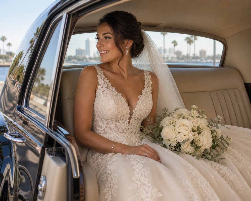 Luxury ivory wedding dress