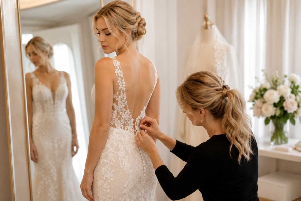 wedding dress fitting in san diego