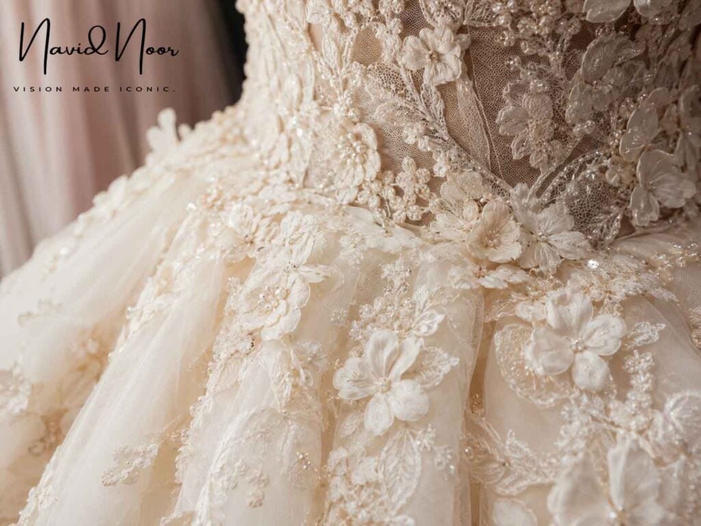 Beaded Applique wedding dress in san diego