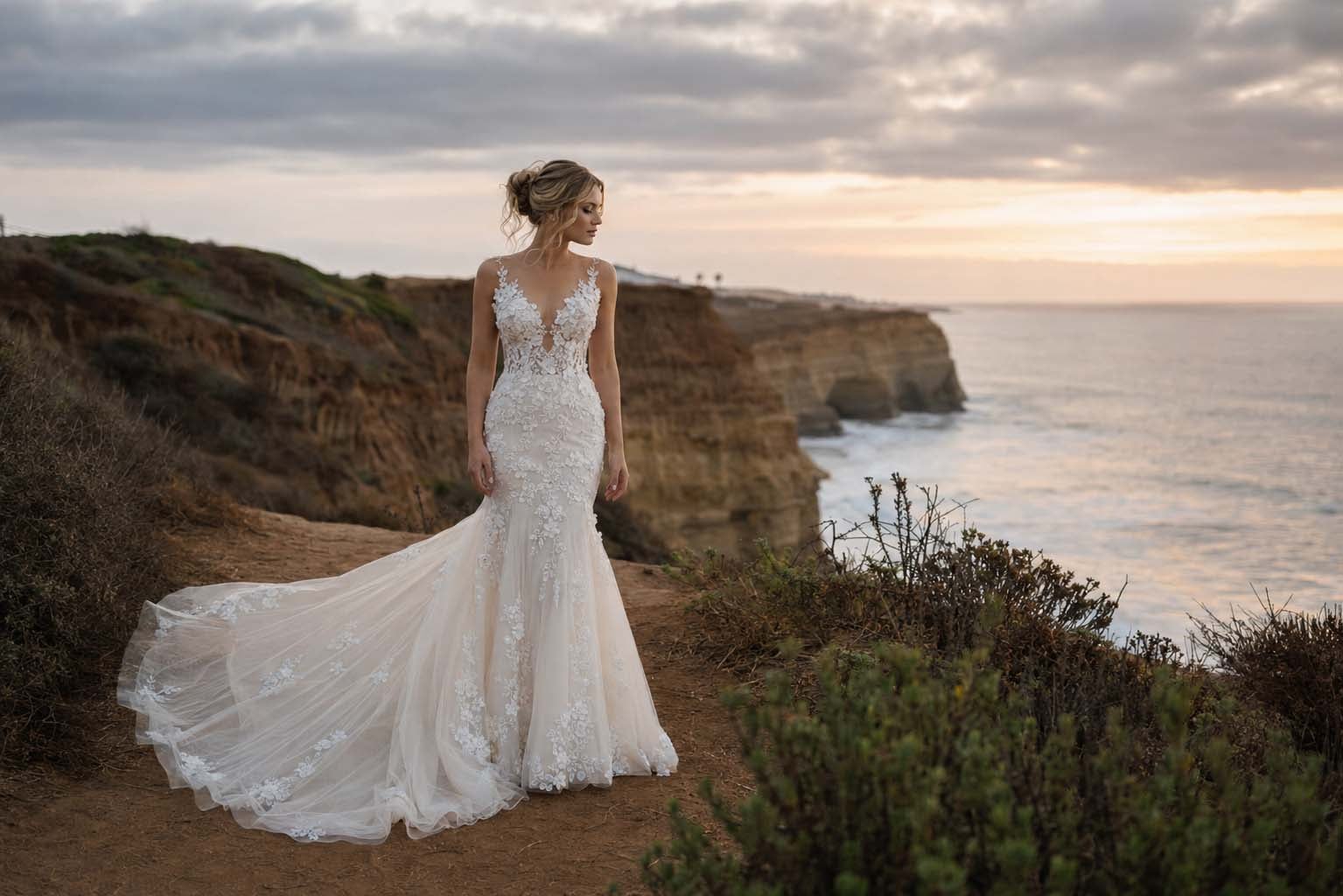 Minimal wedding dresses in san diego 2026
