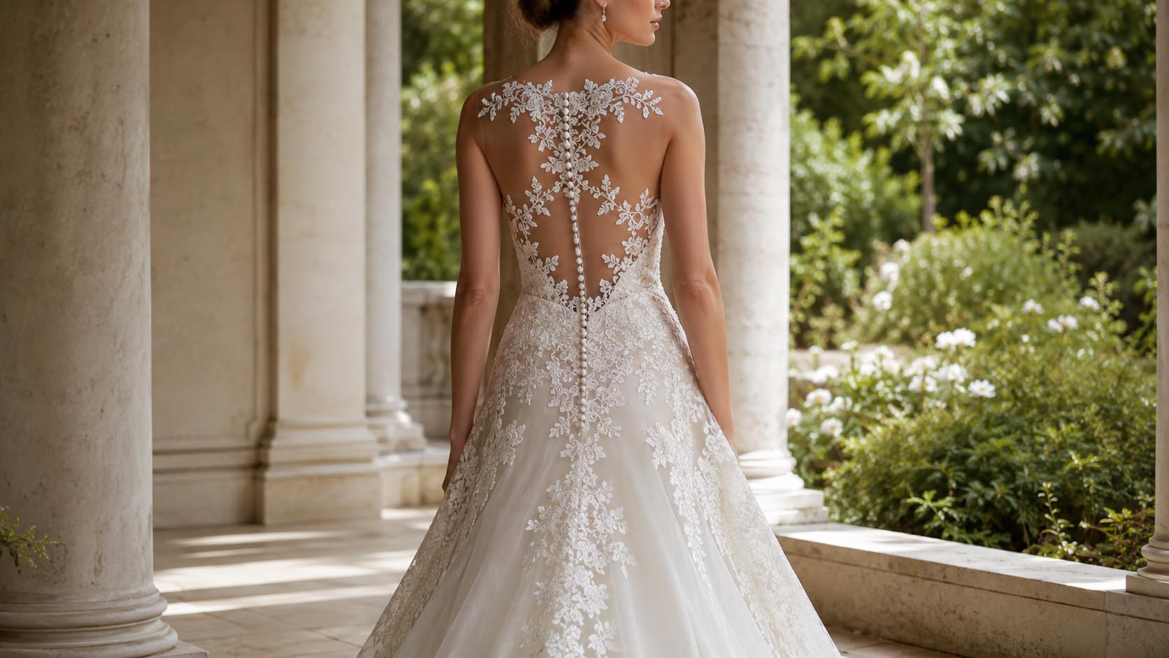 Illusion back wedding dresses san diego