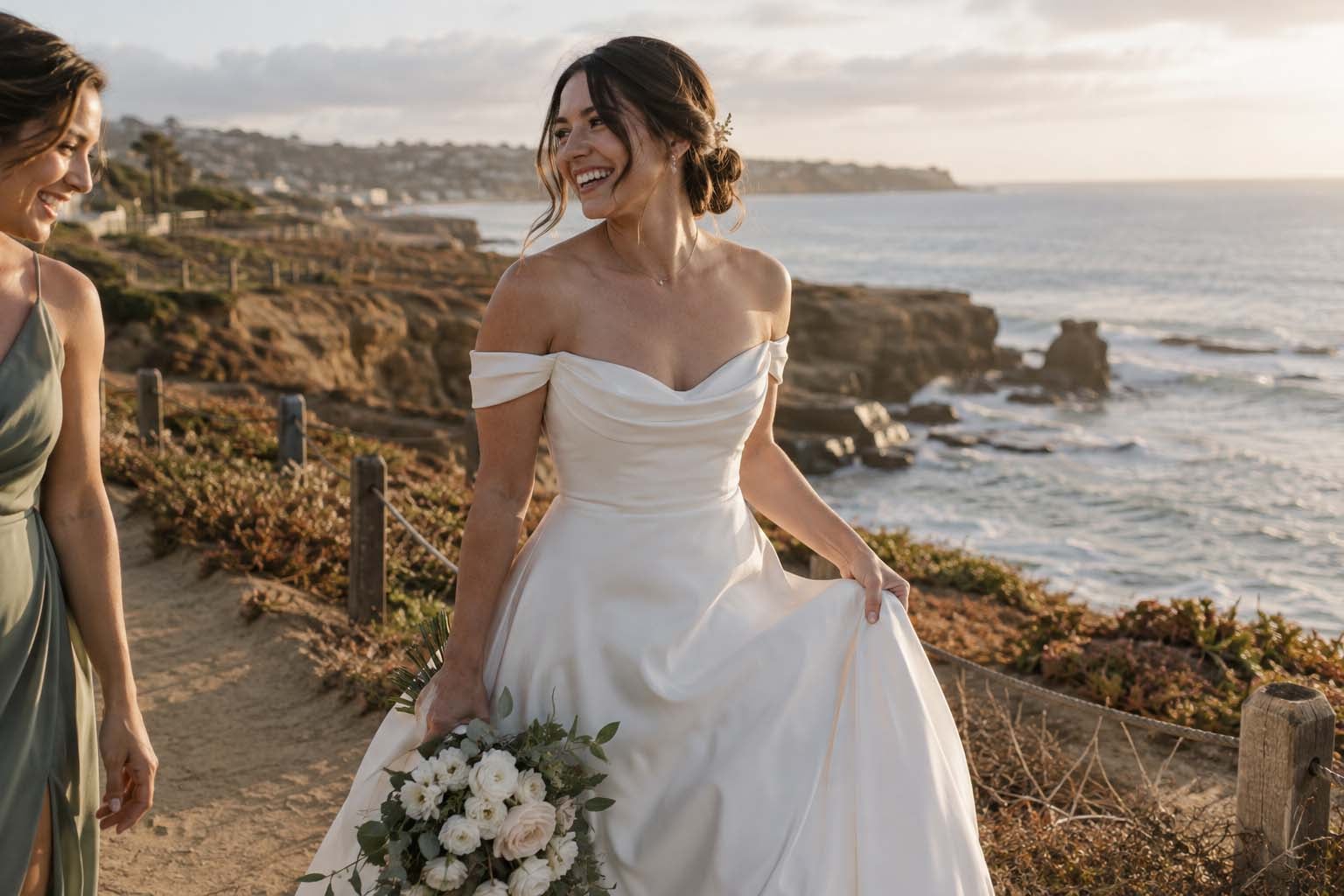 best necklines for a-line wedding dresses in san diego