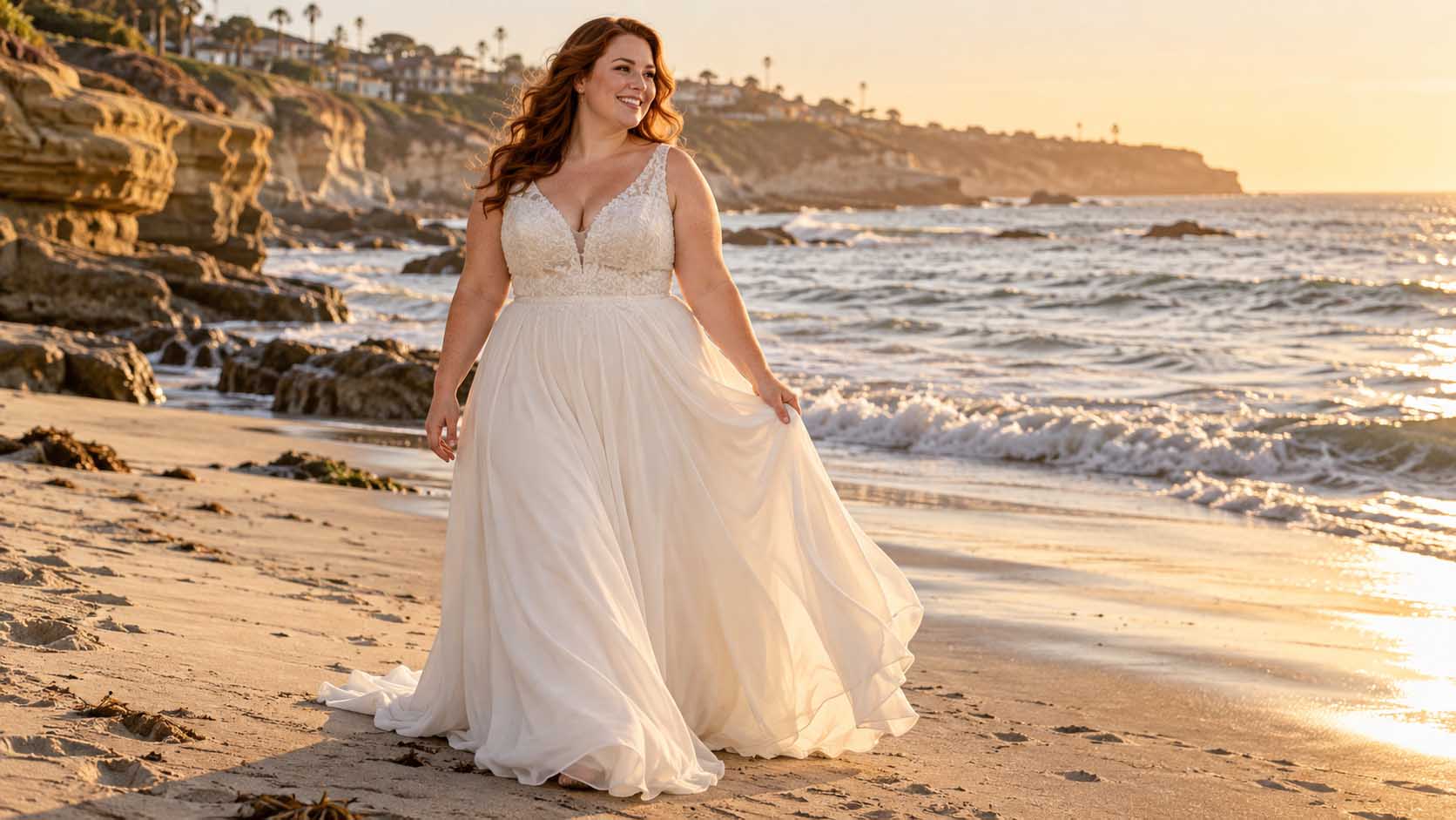 plus size wedding dress shopping time in san diego